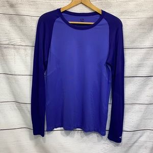 purple colorblock long sleeve Work out Champion L